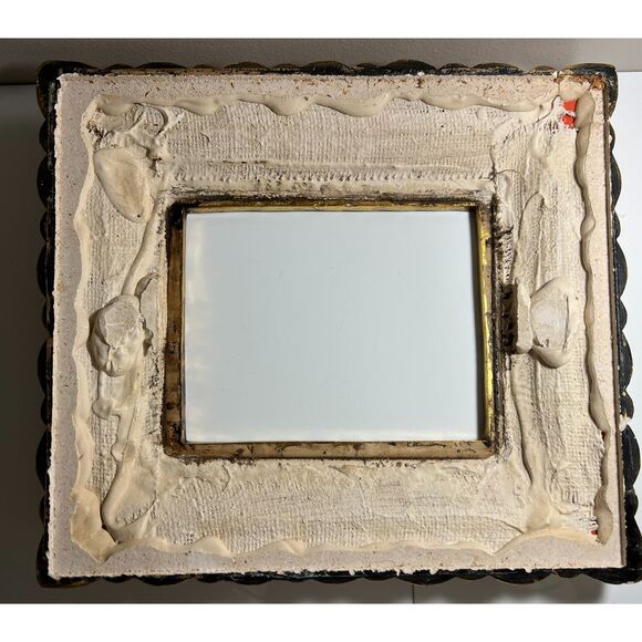 Chippendale frame with gold and red floral design - Picture 2 of 3